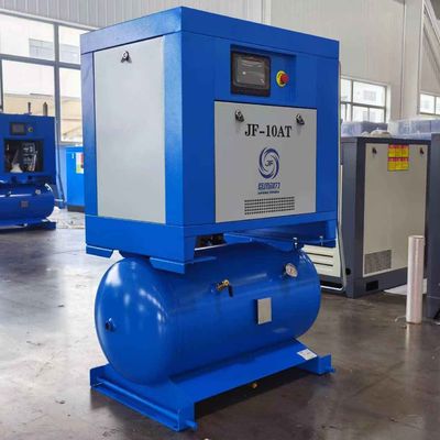 Máy nén không khí vít tích hợp 2 trong 1 với bể thu không khí